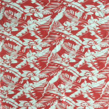 Rayon Big Leaves Print